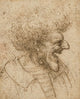 Caricature of a Man with Bushy Hair by Leonardo da Vinci - Art Print - Zapista