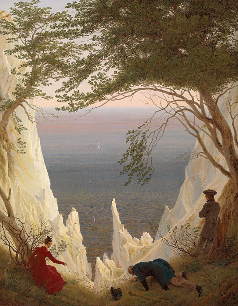 Chalk Cliffs on Rügen by Caspar David Friedrich - Art Print - Zapista