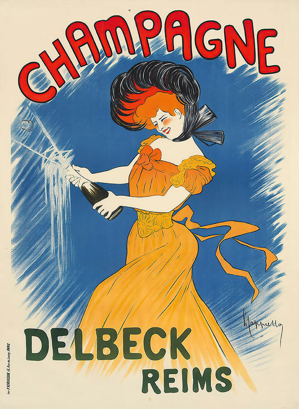 Champagne Delbeck by Leonetto Cappiello - Art Print - Zapista