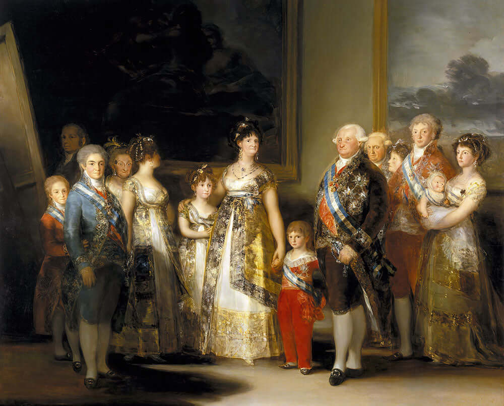 Charles IV of Spain and His Family by Francisco Goya - Art Print - Zapista