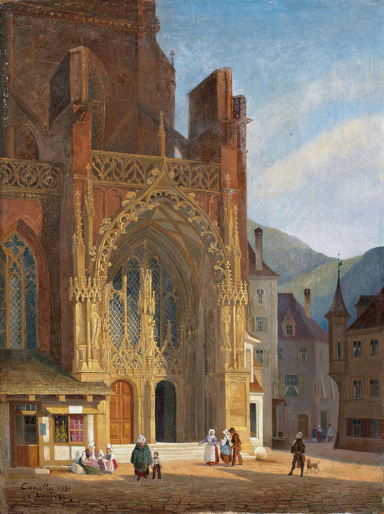 Chartres Cathedral by Giuseppe Canella - Art Print - Zapista