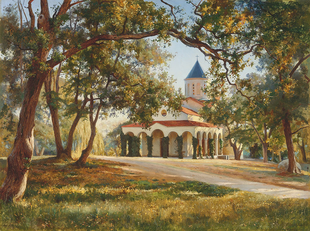 Church Of The Intercession Of Our Lady, Oreanda, Crimea by Iosif Evstafevich Krachkovsky - Art Print - Zapista