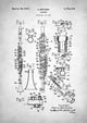 Clarinet Patent - Art Print - Zapista