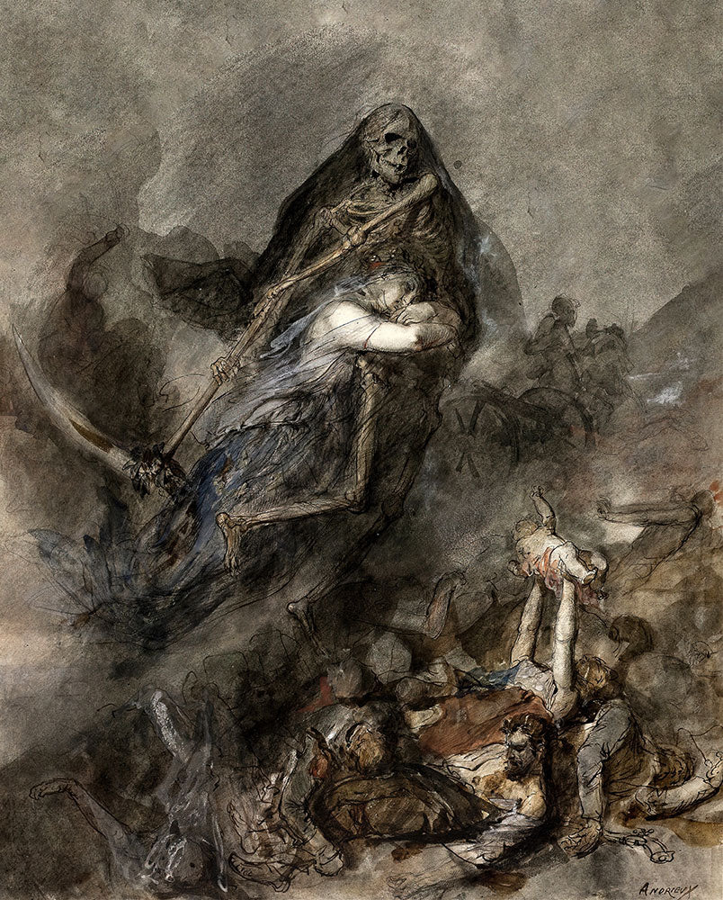 Allegory of Death by Clement-Auguste Andrieux - Art Print - Zapista