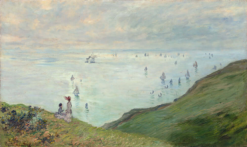 Cliffs at Pourville by Claude Monet - Art Print - Zapista