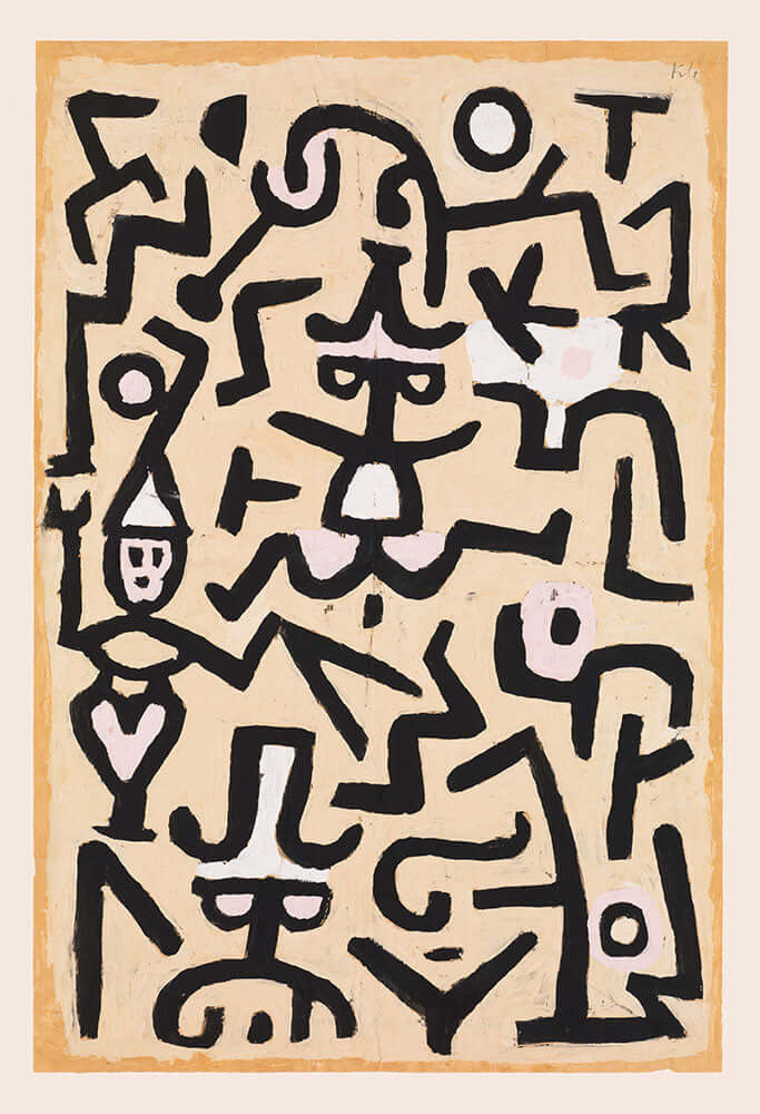 Comedians' Handbill by Paul Klee - Art Print - Zapista