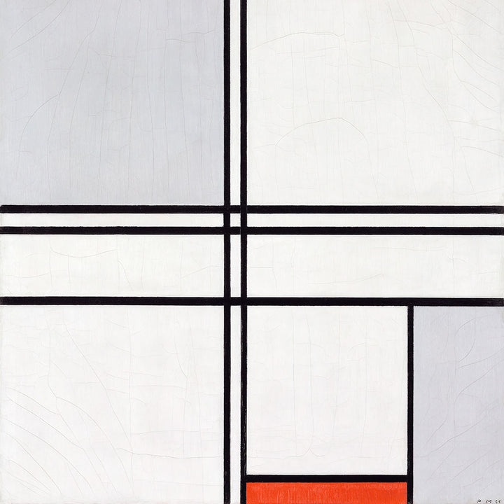 Composition No. 1 Gray-Red by Piet Mondrian - Art Print - Zapista