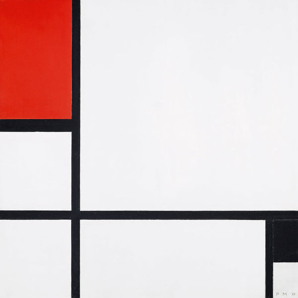 Composition No. I, with Red and Black by Piet Mondrian - Art Print - Zapista