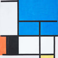 Composition with Large Blue Plane, Red, Black, Yellow, and Gray by Piet Mondrian - Art Print - Zapista