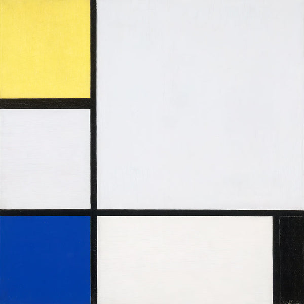 Composition with Yellow, Blue, Black and Light Blue by Piet Mondrian - Art Print - Zapista