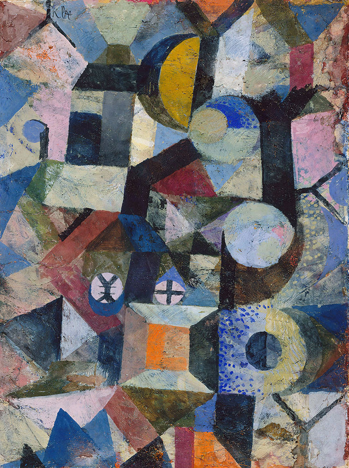 Composition with the Yellow Half-Moon and the Y by Paul Klee - Art Print - Zapista