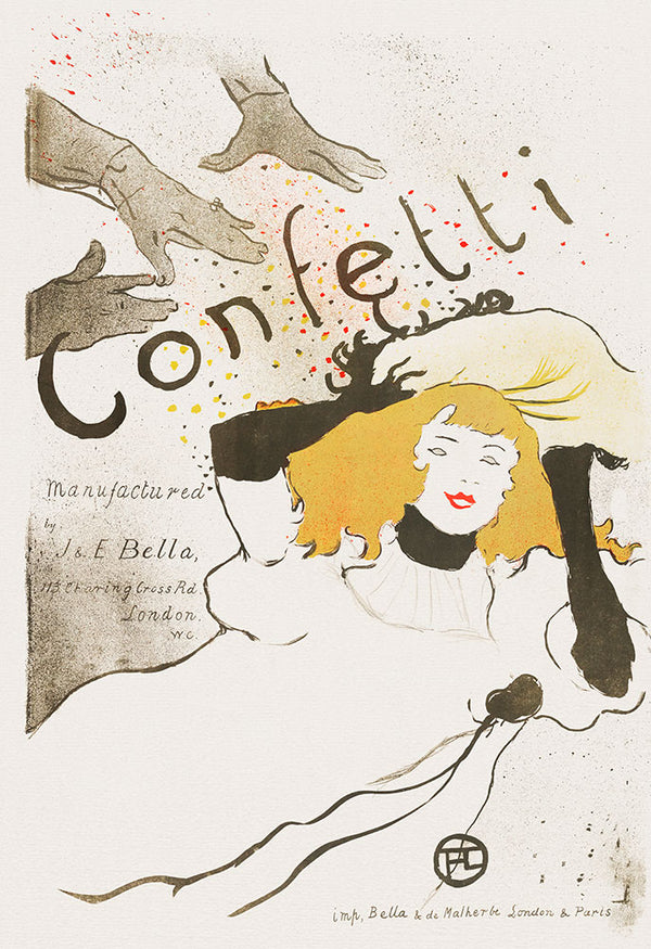 Confetti by Henri de Toulouse-Lautrec - Art Print - Zapista