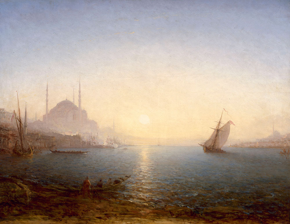 Constantinople, Sainte-Sophie Au Soleil Levant by Felix Ziem - Art Print - Zapista