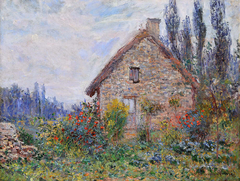 Cottage by Claude Monet - Art Print - Zapista