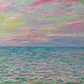 Coucher De Soleil À Pourville, Pleine Mer by Claude Monet - Art Print - Zapista