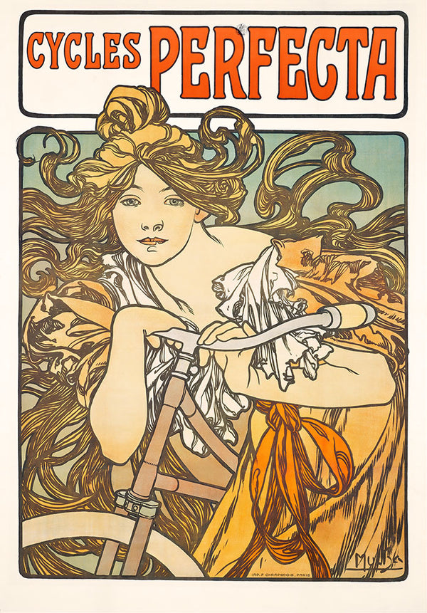 Cycles Perfecta by Alphonse Mucha - Art Print - Zapista