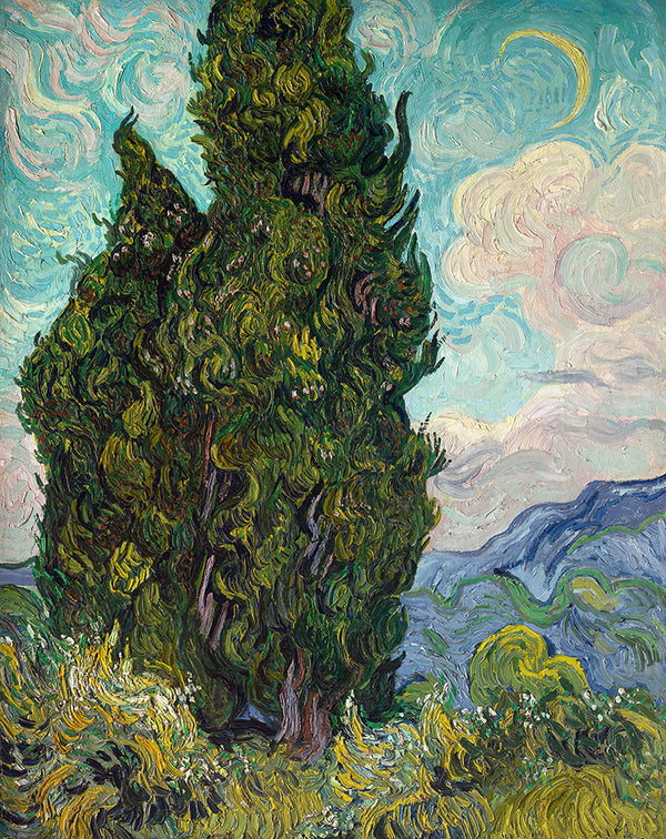 Cypresses by Vincent van Gogh - Art Print - Zapista