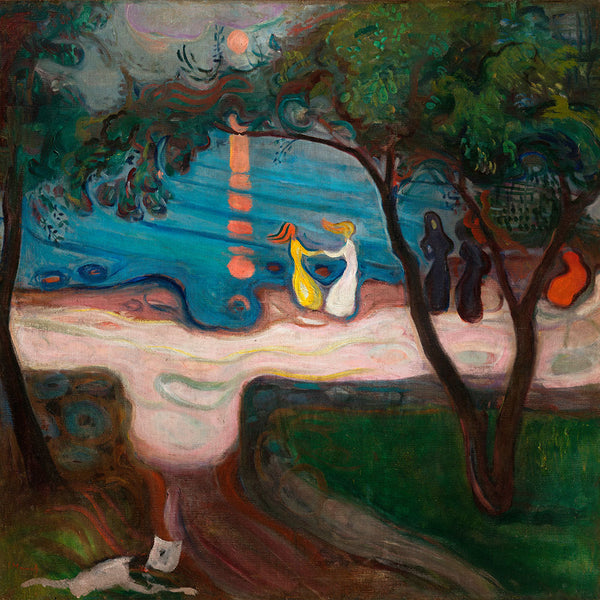 Dance on the Beach by Edvard Munch - Art Print - Zapista