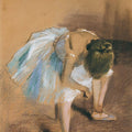 Seated Dancer by Edgar Degas - Art Print - Zapista