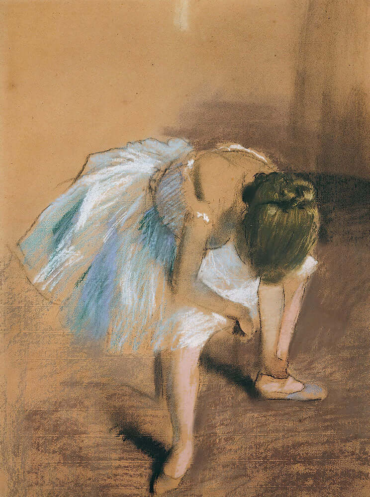 Seated Dancer by Edgar Degas - Art Print - Zapista