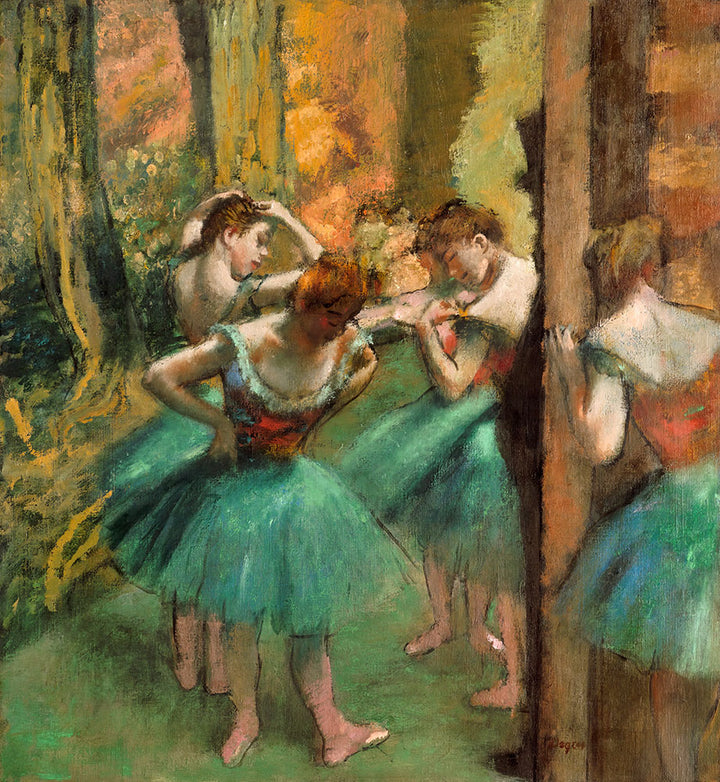 Dancers, Pink and Green by Edgar Degas - Art Print - Zapista