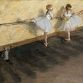 Dancers Practicing at the Barre by Edgar Degas - Art Print - Zapista