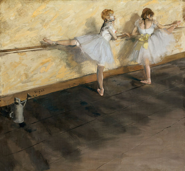 Dancers Practicing at the Barre by Edgar Degas - Art Print - Zapista