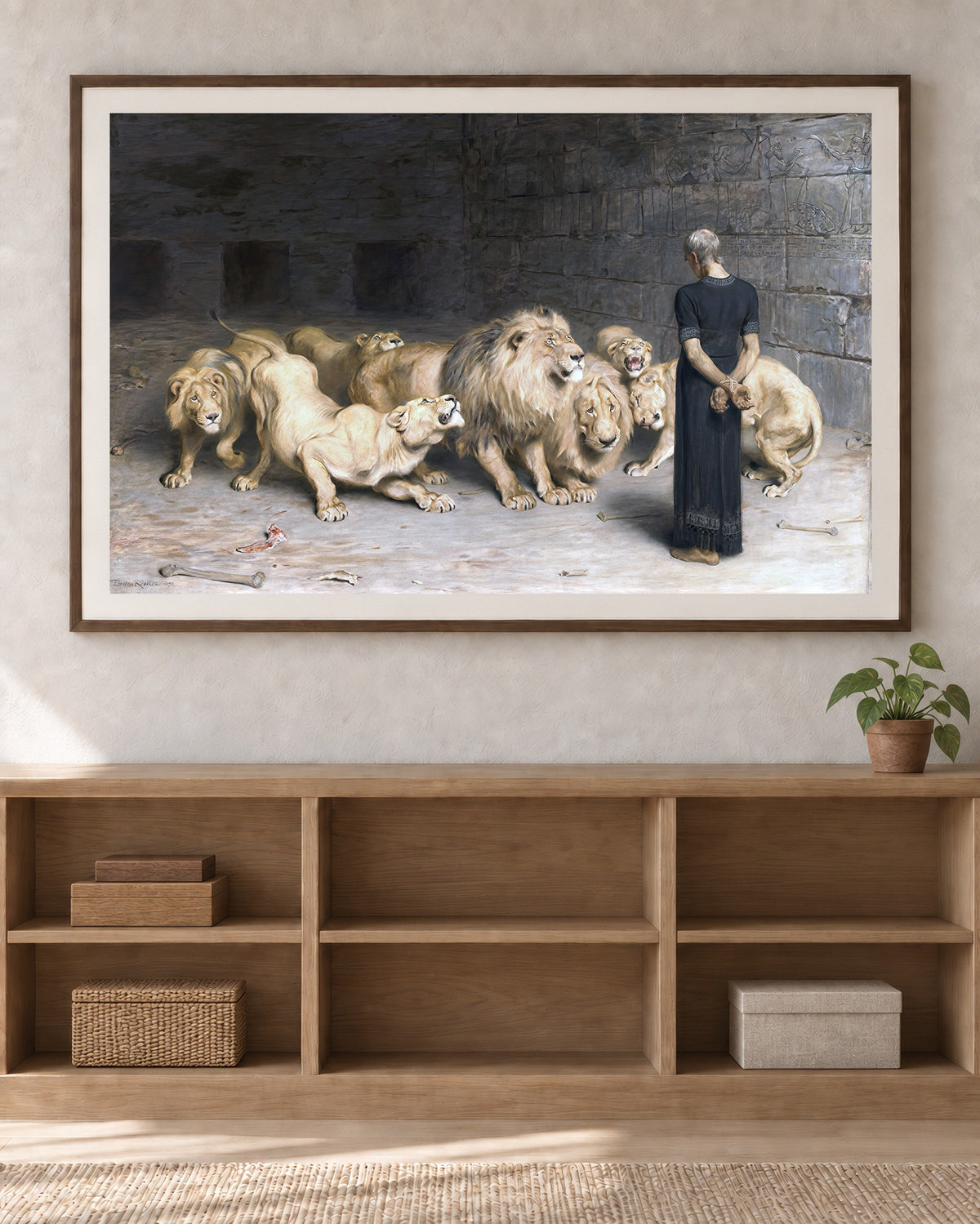 Daniel in the Lion's Den - Art Print