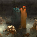 Dante and Virgil in the Ninth Circle of Hell by Gustave Doré - Art Print - Zapista