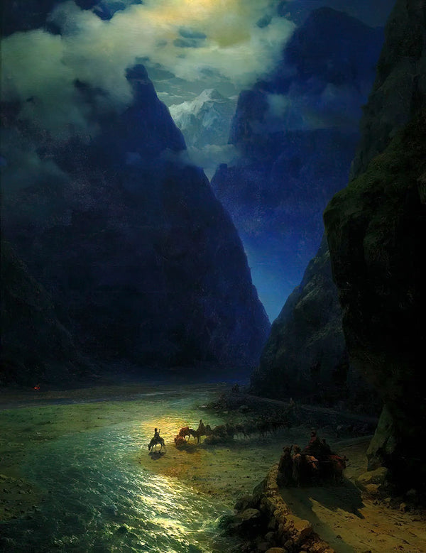 Darial Gorge by Ivan Konstantinovich Aivazovsky - Art Print - Zapista