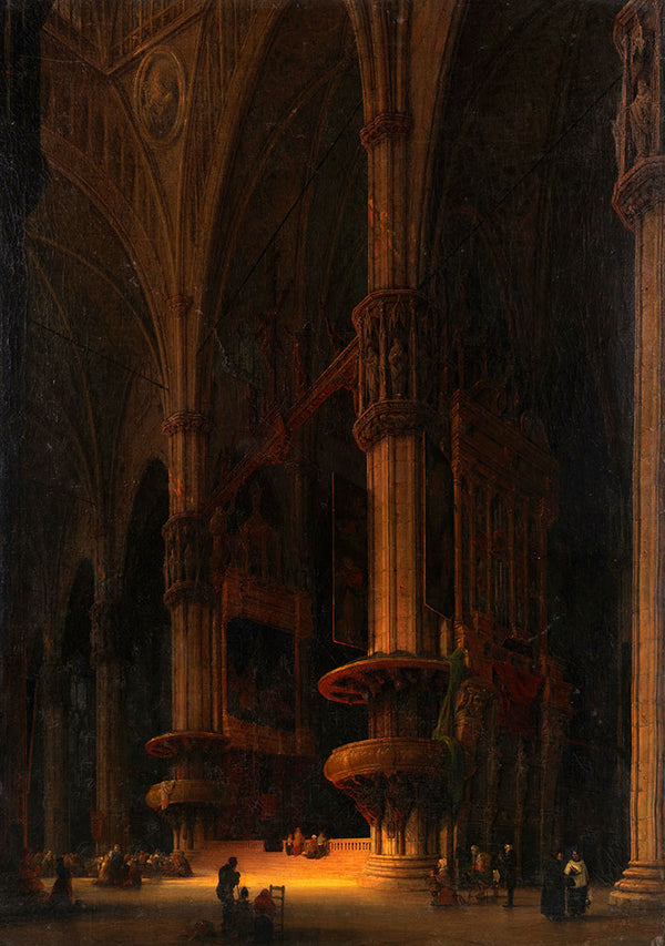Das Innere des Doms zu Mailand by Ludwig Mecklenburg - Art Print - Zapista