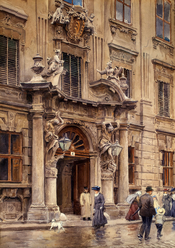 Das Portal Des Palais Kinsky by Ernst Graner - Art Print - Zapista