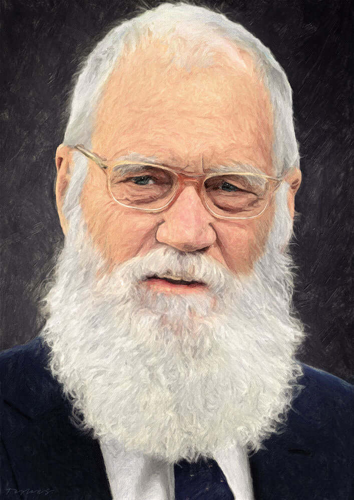 David Letterman - Art Print- Zapista