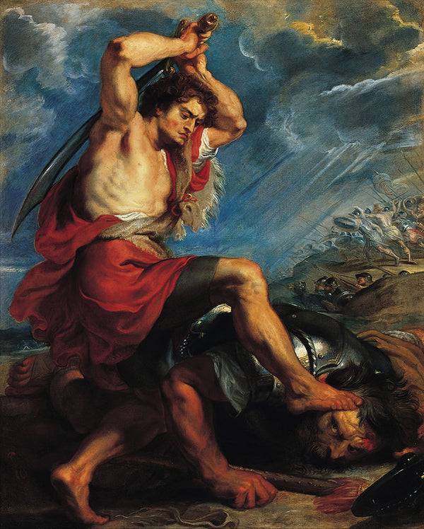 David Slaying Goliath by Peter Paul Rubens - Art Print - Zapista