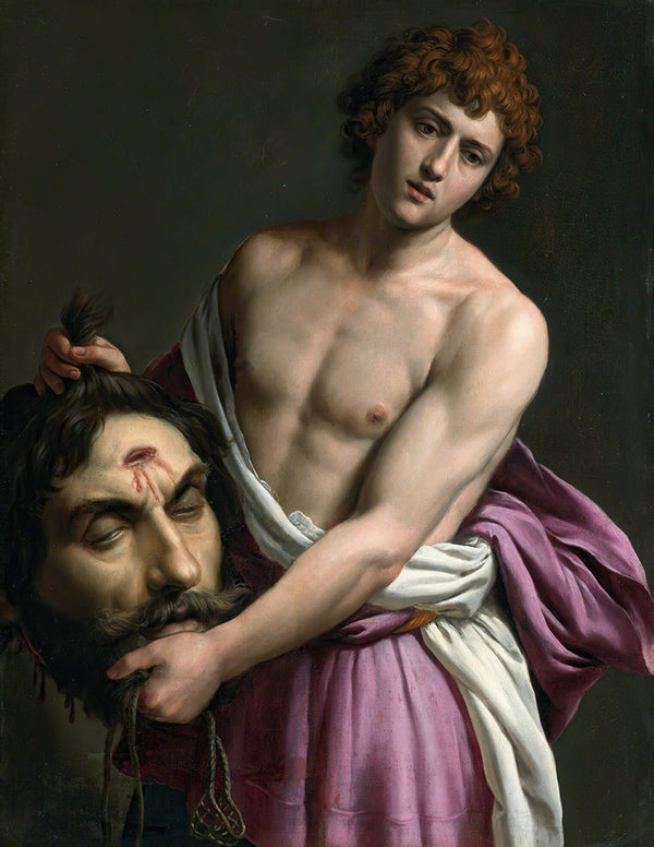 David With The Head Of Goliath by Alessandro Turchi - Art Print - Zapista