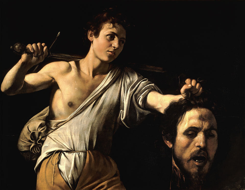 David with the Head of Goliath by Caravaggio - Art Print - Zapista