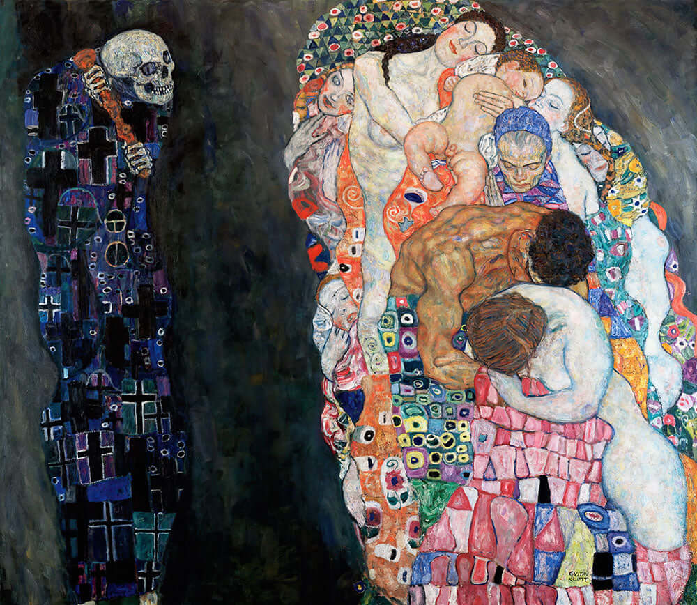 Death and Life by Gustav Klimt - Art Print - Zapista