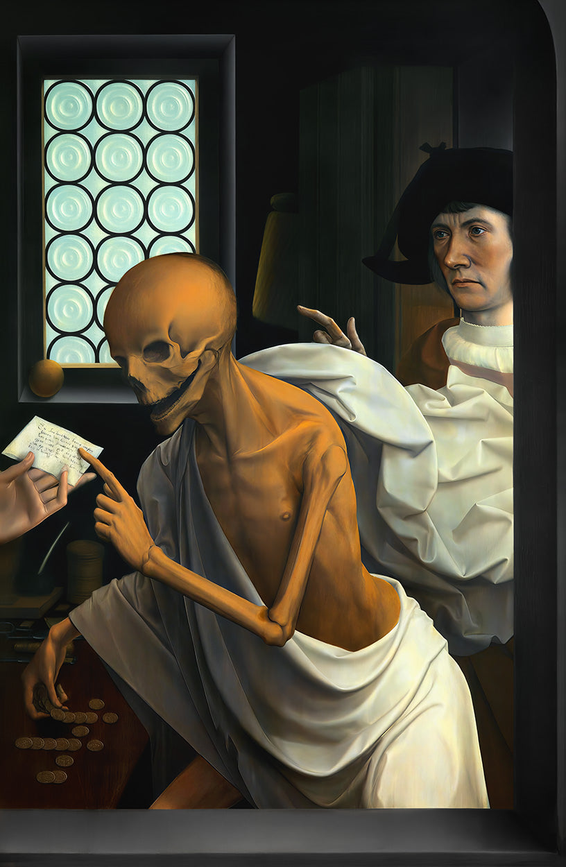 Death and the Miser by Jan Provoost. - Art Print - Zapista