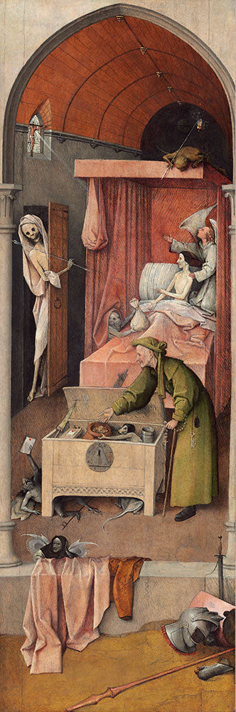 Death and the Miser by Hieronymus Bosch - Art Print - Zapista