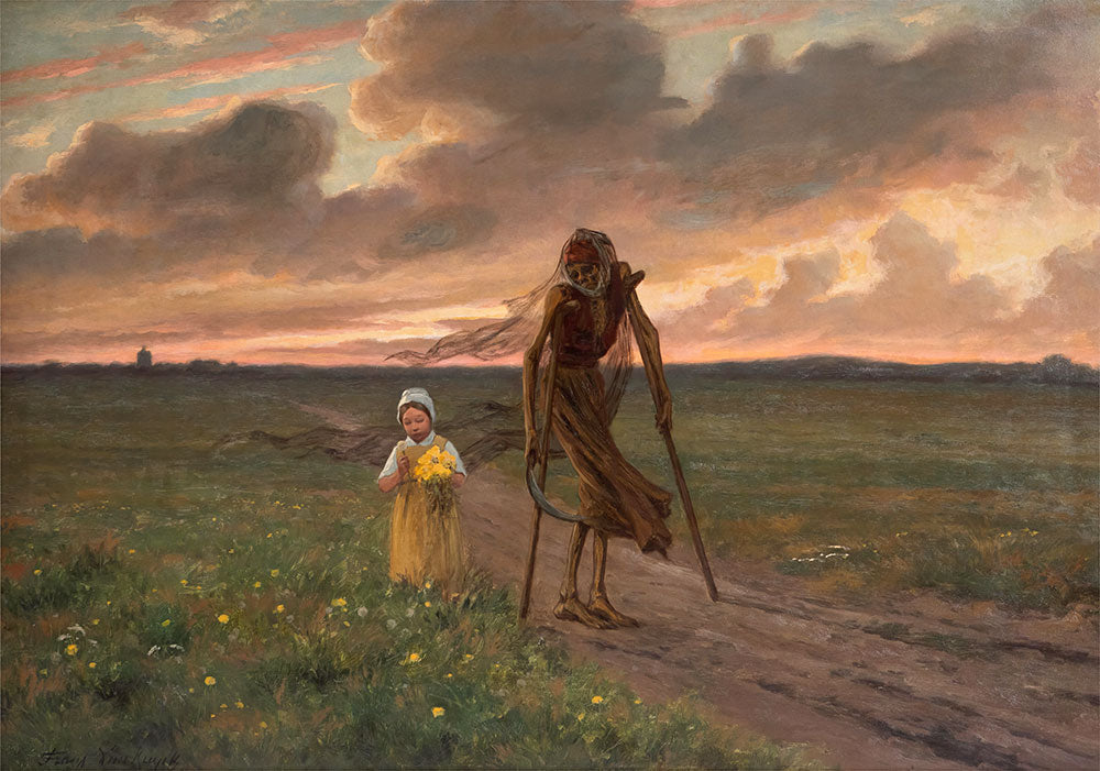 Death and the Girl by Frans Van Kuyck - Art Print - Zapista
