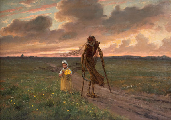 Death and the Girl by Frans Van Kuyck - Art Print - Zapista
