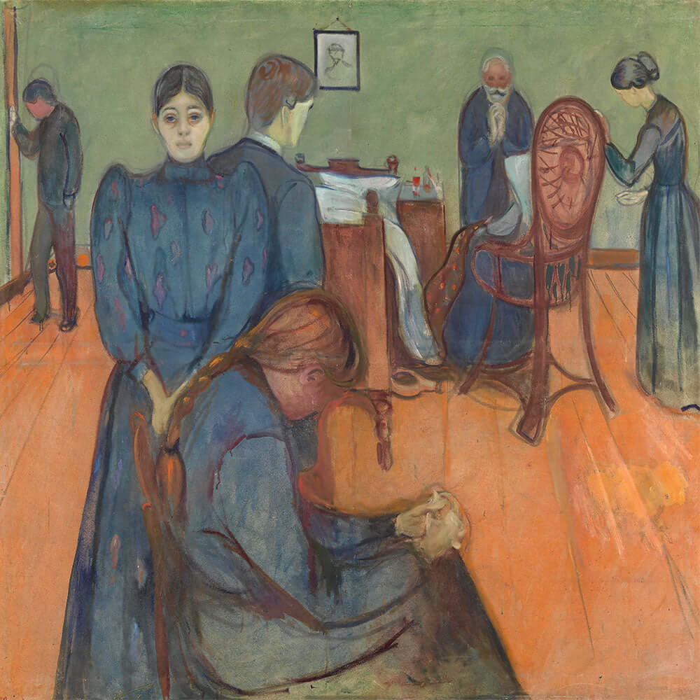 Death in the Sickroom by Edvard Munch - Art Print - Zapista