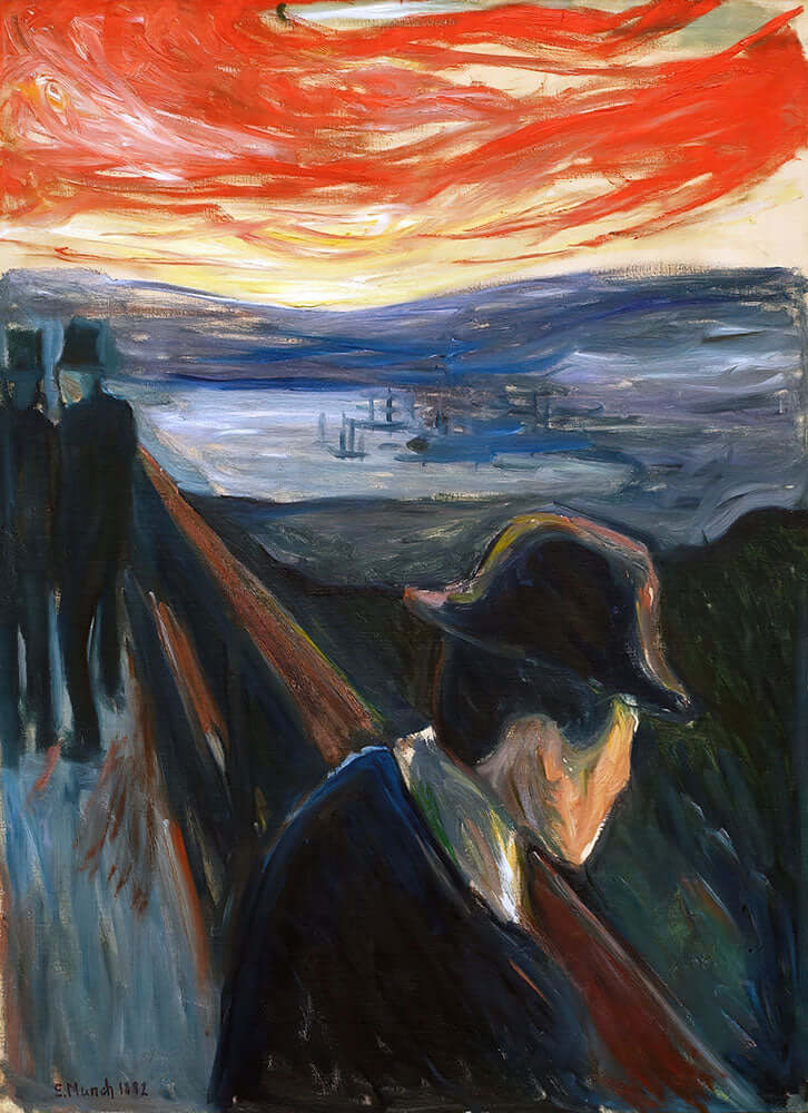 Despair, 1892 by Edvard Munch - Art Print - Zapista