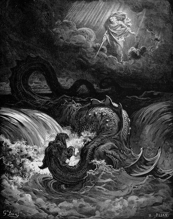 Destruction of Leviathan by Gustave Doré - Art Print - Zapista