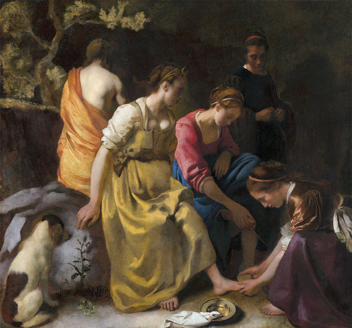 Diana and Her Nymphs by Johannes Vermeer - Art Print - Zapista