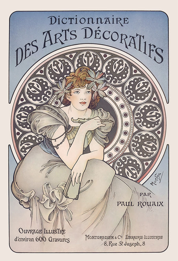 Dictionnaire des Arts Decoratifs by Alphonse Mucha - Art Print - Zapista