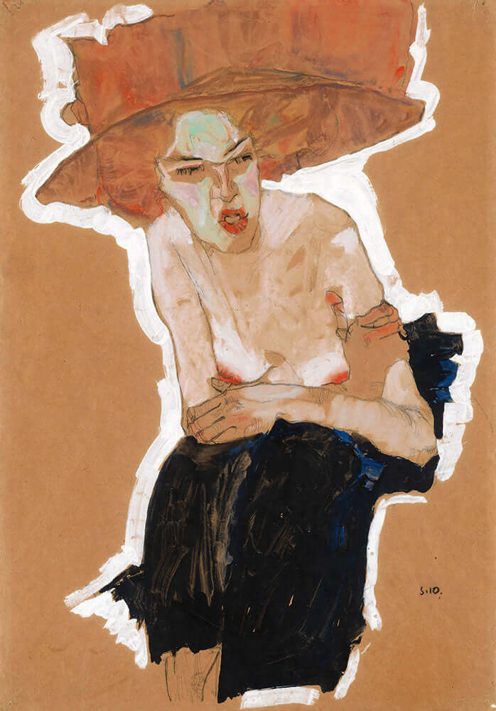 Die Hamische by Egon Schiele - Art Print - Zapista