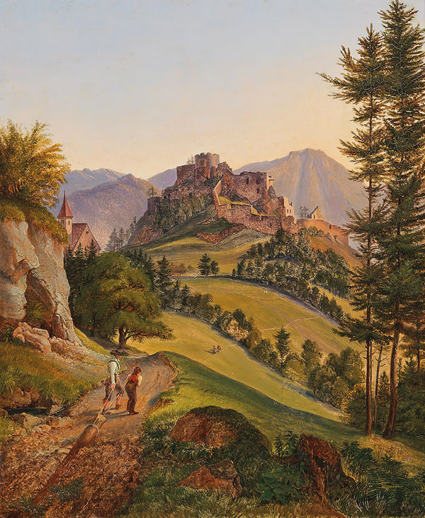 Die Ruine der Veste Clam bey Schottwien by Gustav Reinhold - Art Print - Zapista