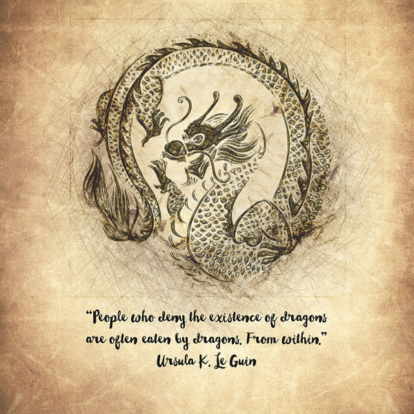 Dragon Quote - Art Print - Zapista