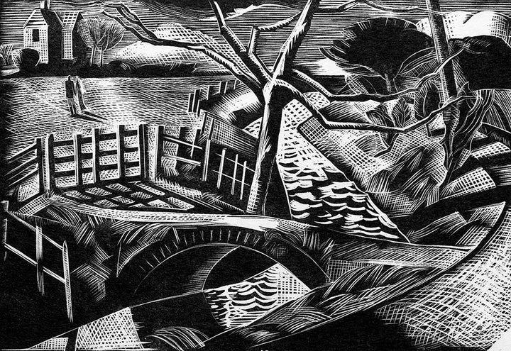 Dyke by the Road by Paul Nash - Art Print - Zapista